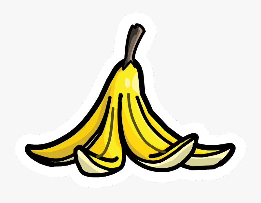 Banana Peel Pin, Transparent Clipart
