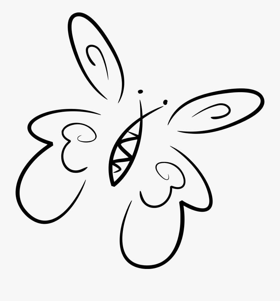 Derived From An Image On Pixabay - Stylised Butterfly, Transparent Clipart