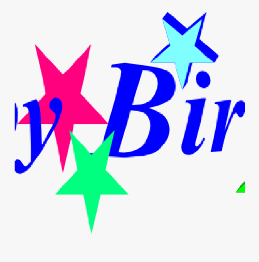 Happy Birthday Clipart For Free Vector And Clip Art - Happy Birthday Text, Transparent Clipart