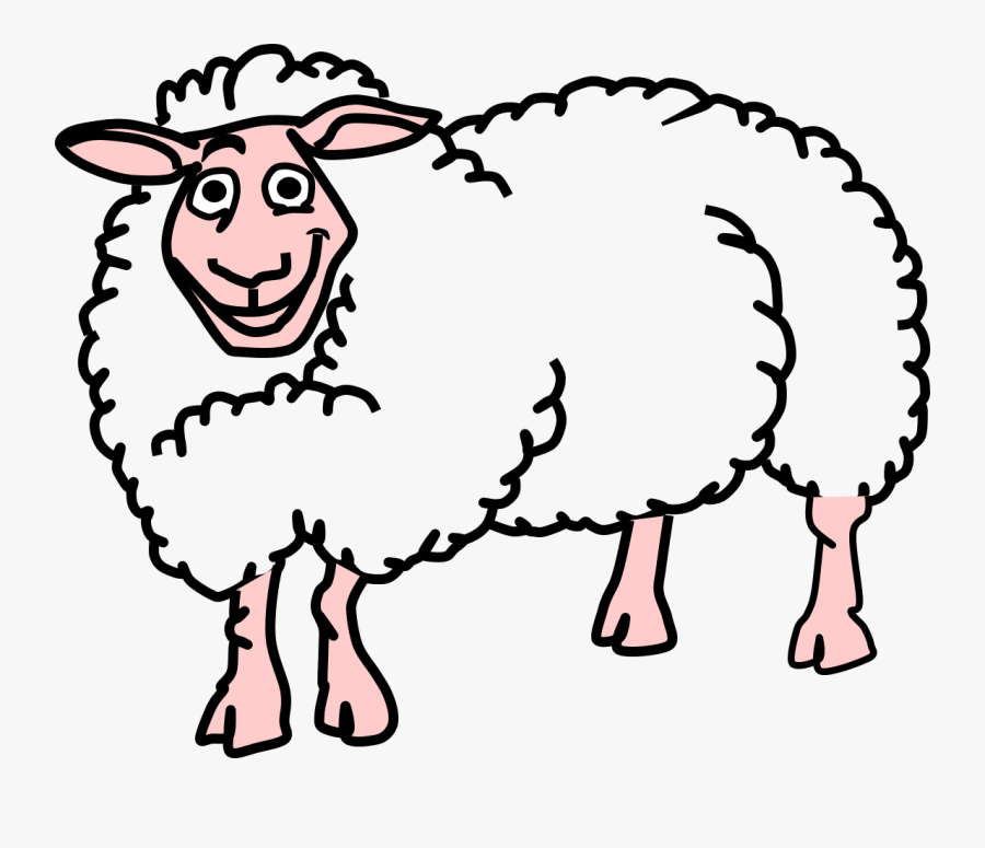 Sheep Clipart Reading - Farm Animals Clipart Sheep, Transparent Clipart