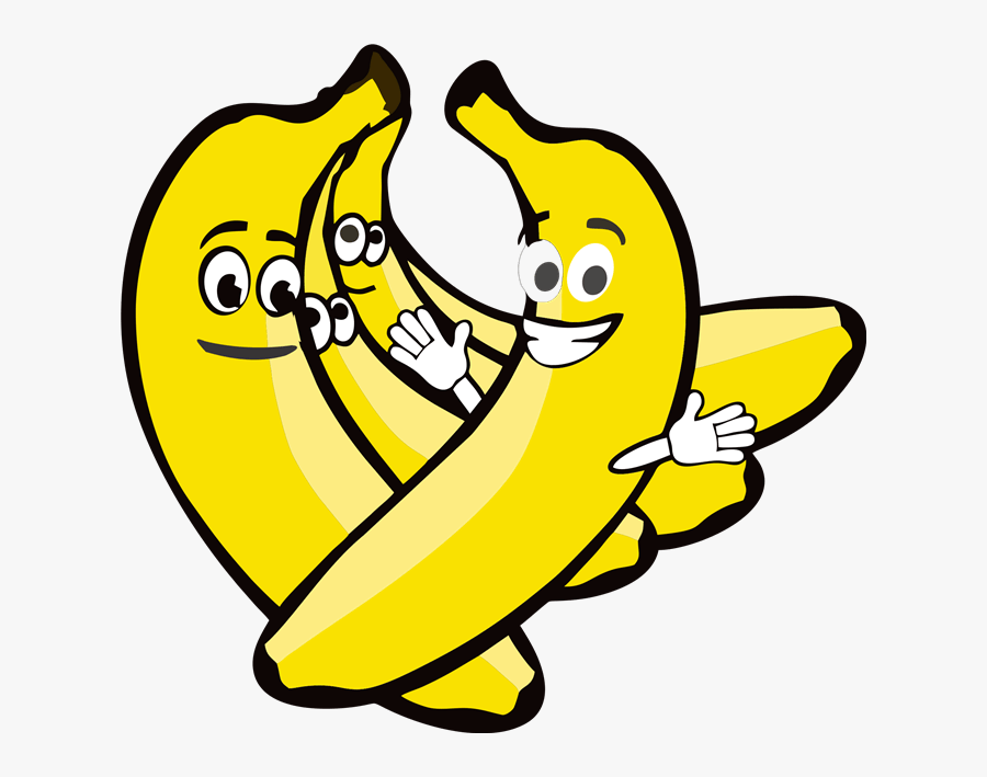 Clipart Monkey Eating Banana Clipart Cliparts For You - Cartoon Bananas With Faces, Transparent Clipart