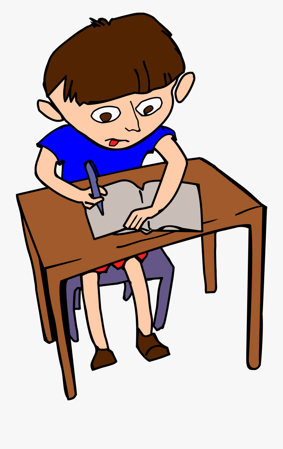 Kid In Color Big - Love Homework, Transparent Clipart