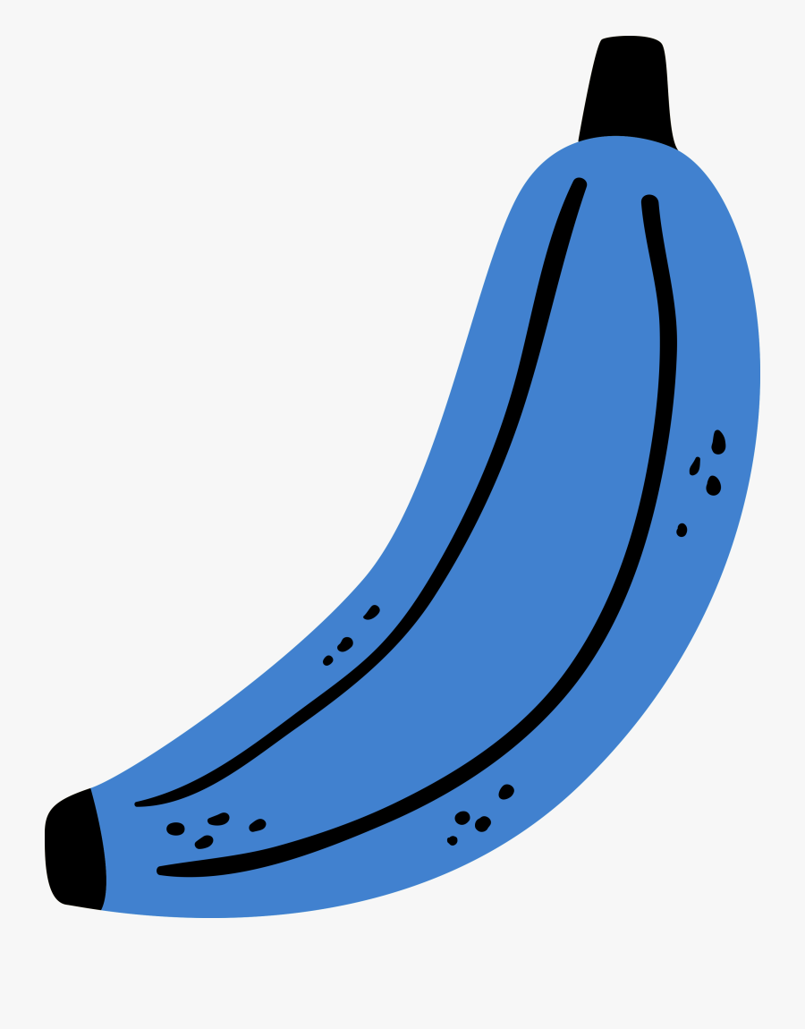 Transparent Banana Clip Art - Blue Banana Clipart, Transparent Clipart