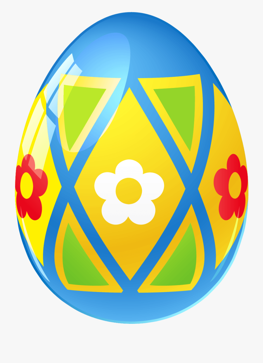 Single Colored Easter Eggs, Transparent Clipart