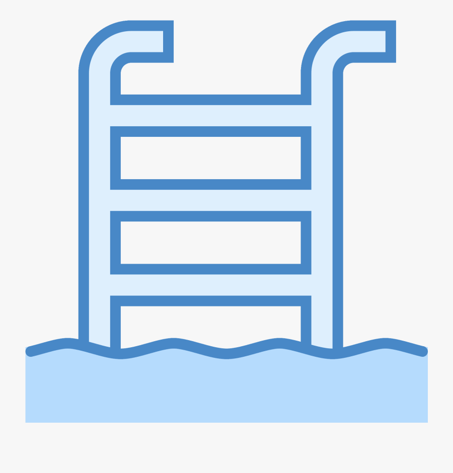 Swimming Pool Filled Icon, Transparent Clipart