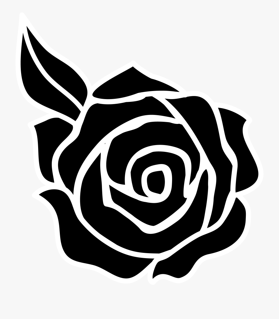0 Ideas About Rose Silhouette On Silhouette Black Clipart - Roses Clipart Black And White, Transparent Clipart