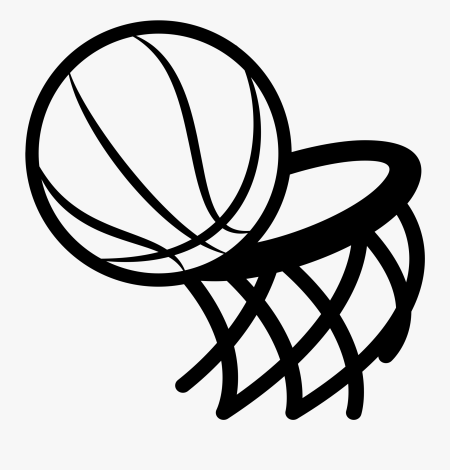 Download Graphic Freeuse Basketball Hoop Black And White Clipart ...