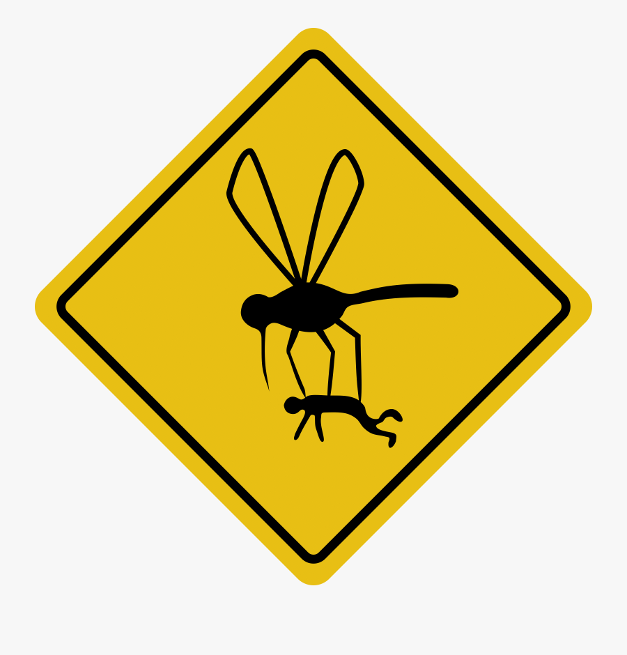 Invertebrate,area,symbol - Beware Of Mosquitoes Poster, Transparent Clipart