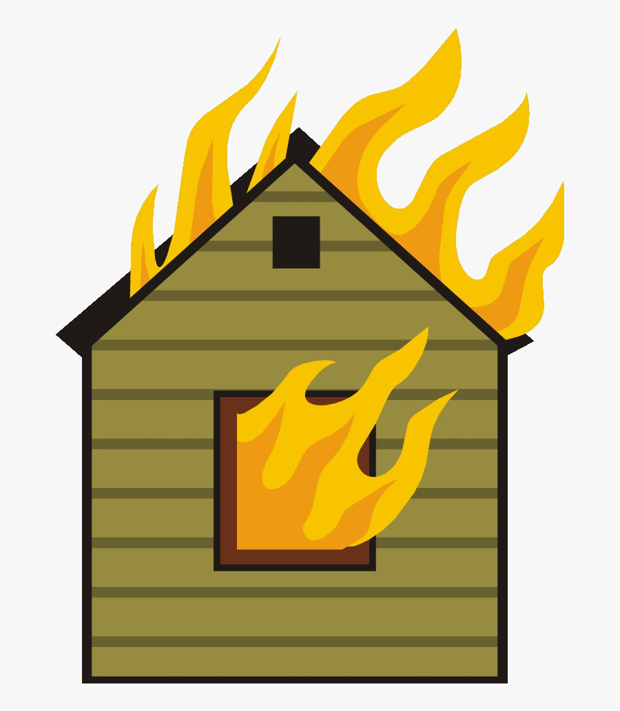 Fire House Clipart Collection Station On For Of Transparent - House Fire Transparent Background, Transparent Clipart