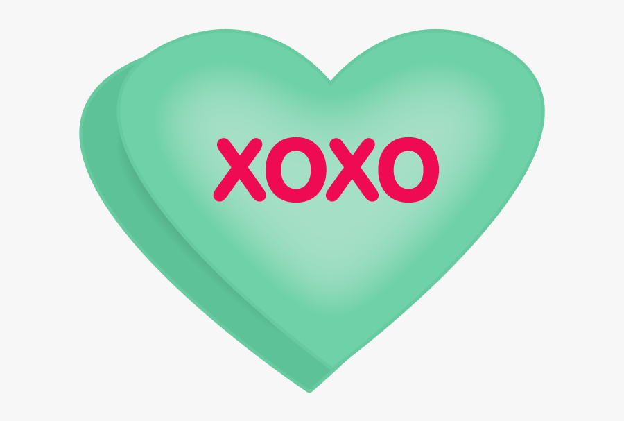Valentine"s Day Clipart Candy Heart - Valentine Heart Candy Clipart, Transparent Clipart
