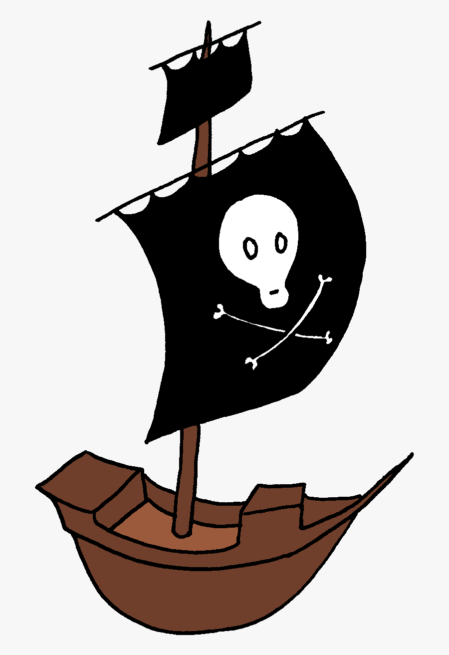 Graphics By Ruth Pirates Clip Art - Cartoon Pirate Boat Transparent Background, Transparent Clipart