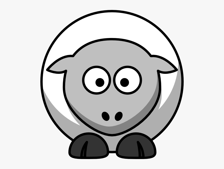 Lamb - Clipart - Black - And - White - Sheep White Clipart, Transparent Clipart