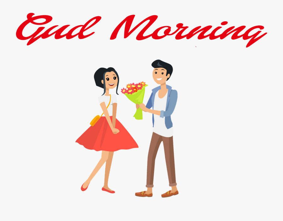 Transparent Morning Png - Happy Valentine Day Two Man, Transparent Clipart