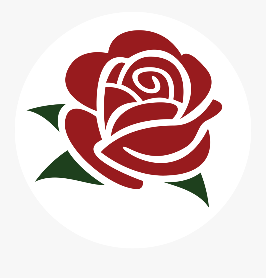 Transparent Usa Png - Democratic Socialist Rose Pin, Transparent Clipart