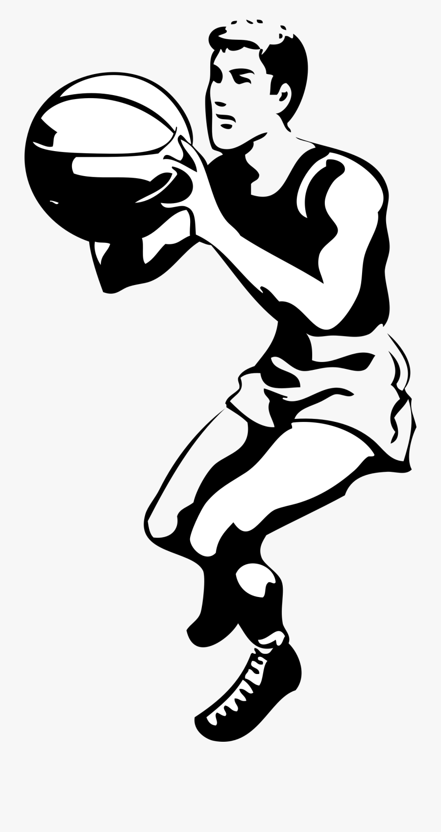 Black And White Images Basketball Clipart - Play Basketball Clipart Black And White, Transparent Clipart