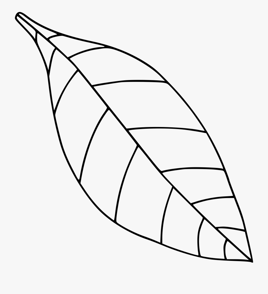 Clip Art Royalty Free Huge - Clip Art Leaves Black And White, Transparent Clipart