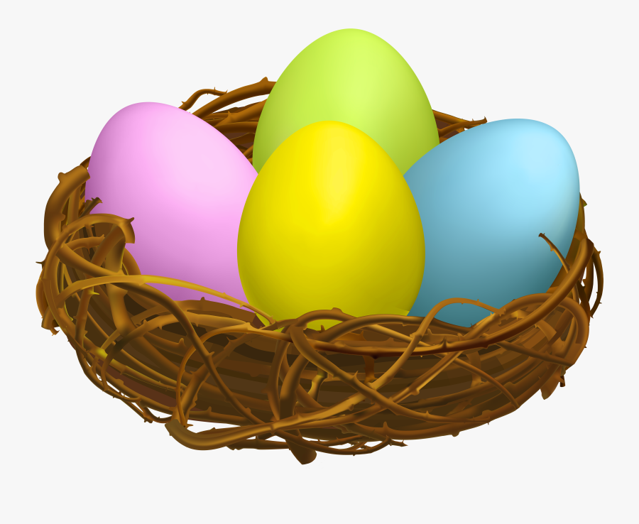 Egg Clipart High Resolution - Bird Egg In Nest Clipart, Transparent Clipart