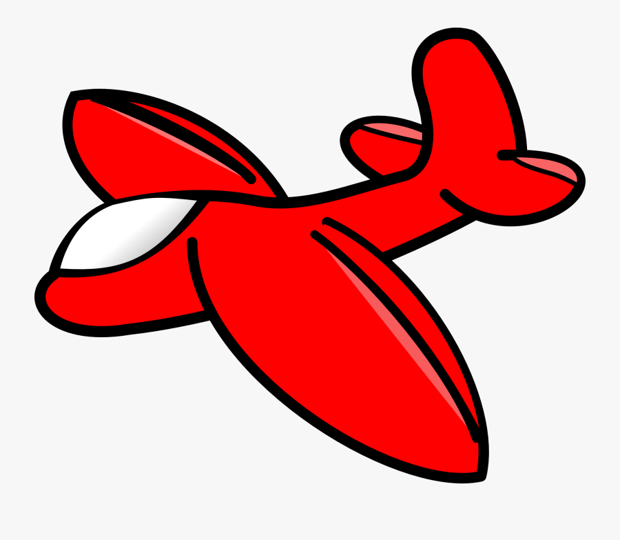 Clip Art Red Plane, Transparent Clipart