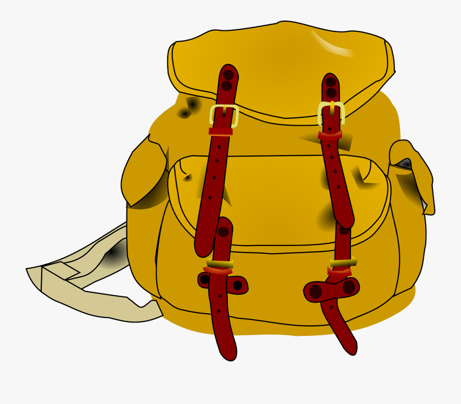 Transparent Backpack Clip Art - Hiking Backpack Clipart, Transparent Clipart