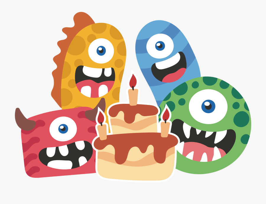 Birthday Party Cartoon - Cute Cartoon Birthday Png, Transparent Clipart