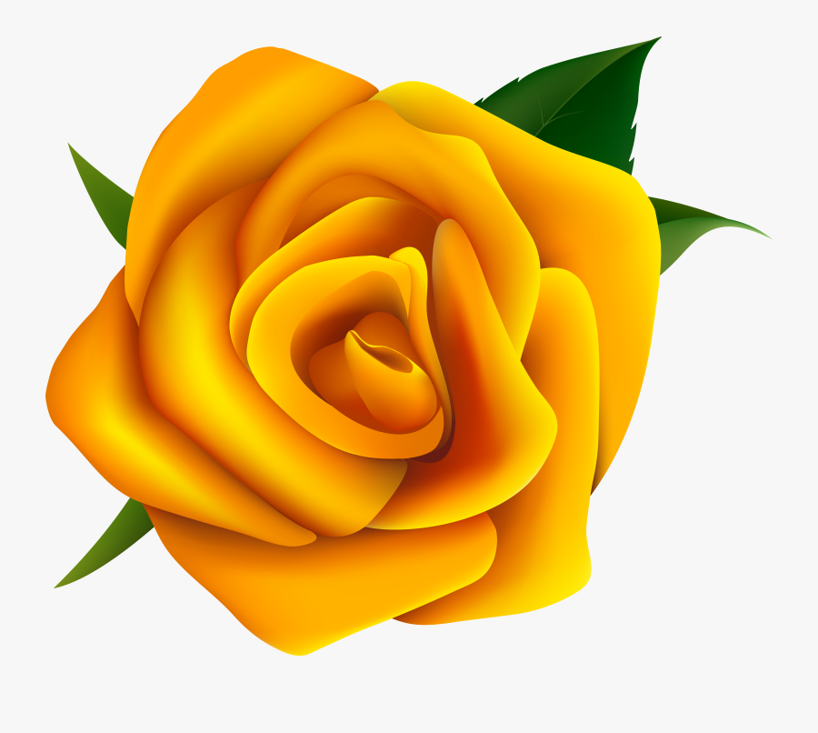 Free Yellow Rose Clipart - Yellow Rose Vector Png, Transparent Clipart