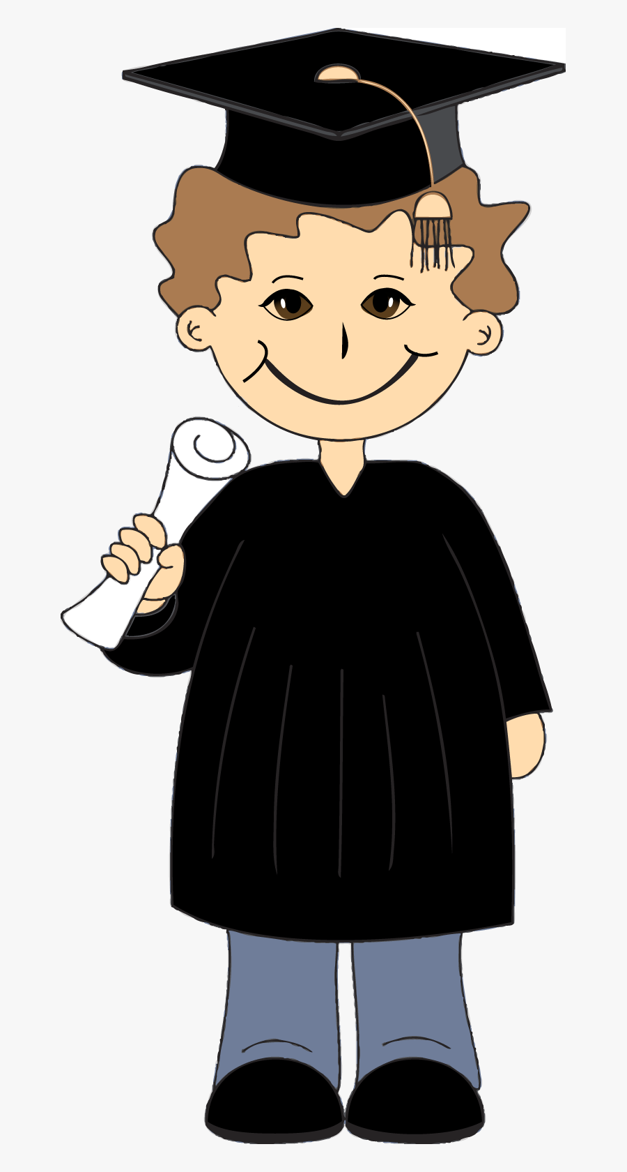 Graduation Clip Art Free Printable Clipart - Graduation For Kids Clipart, Transparent Clipart