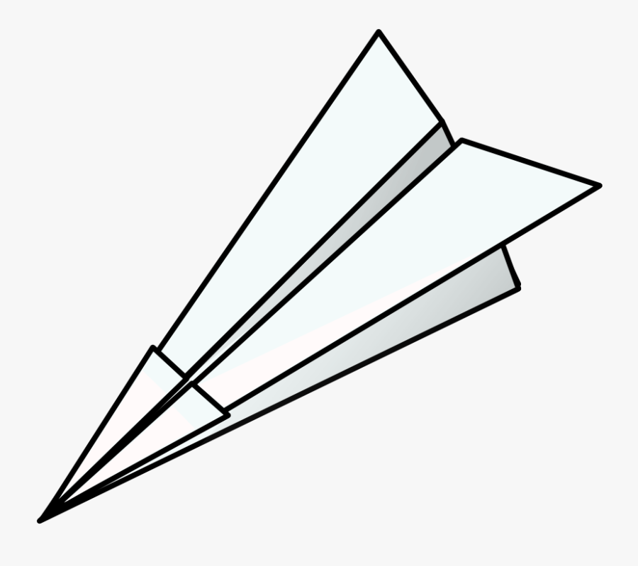 Plane - Clipart - Paper Plane Clipart Black And White, Transparent Clipart