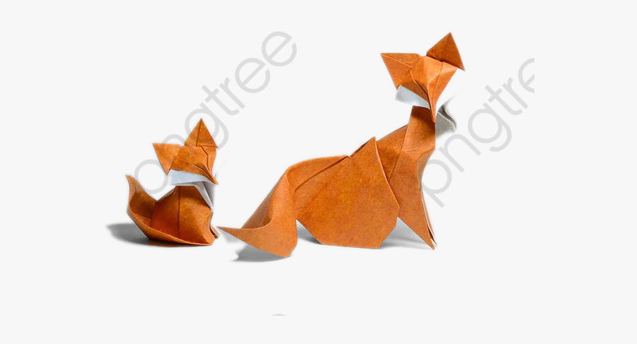 Origami Fox - Animais Em Origami, Transparent Clipart
