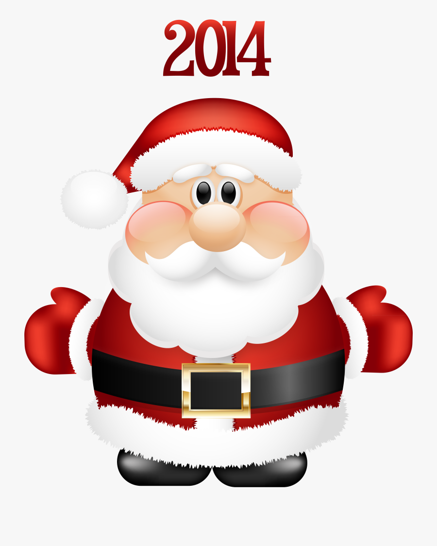 Transparent Cute Santa Claus 2014 Png Clipart - Transparent Background Santa Claus Clipart, Transparent Clipart