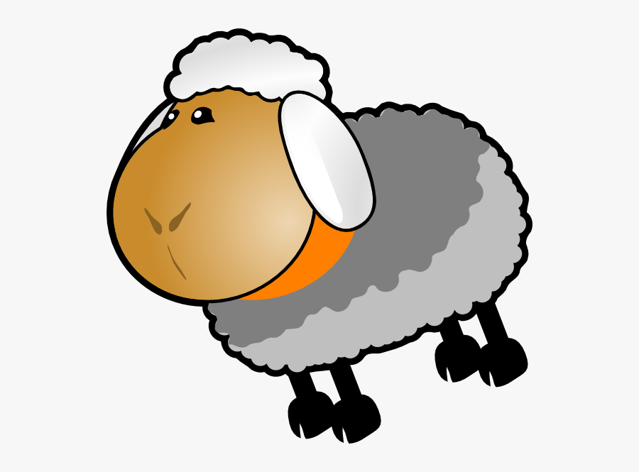 Sheep Clipart Colored Sheep - Grey Sheep Clip Art Png, Transparent Clipart
