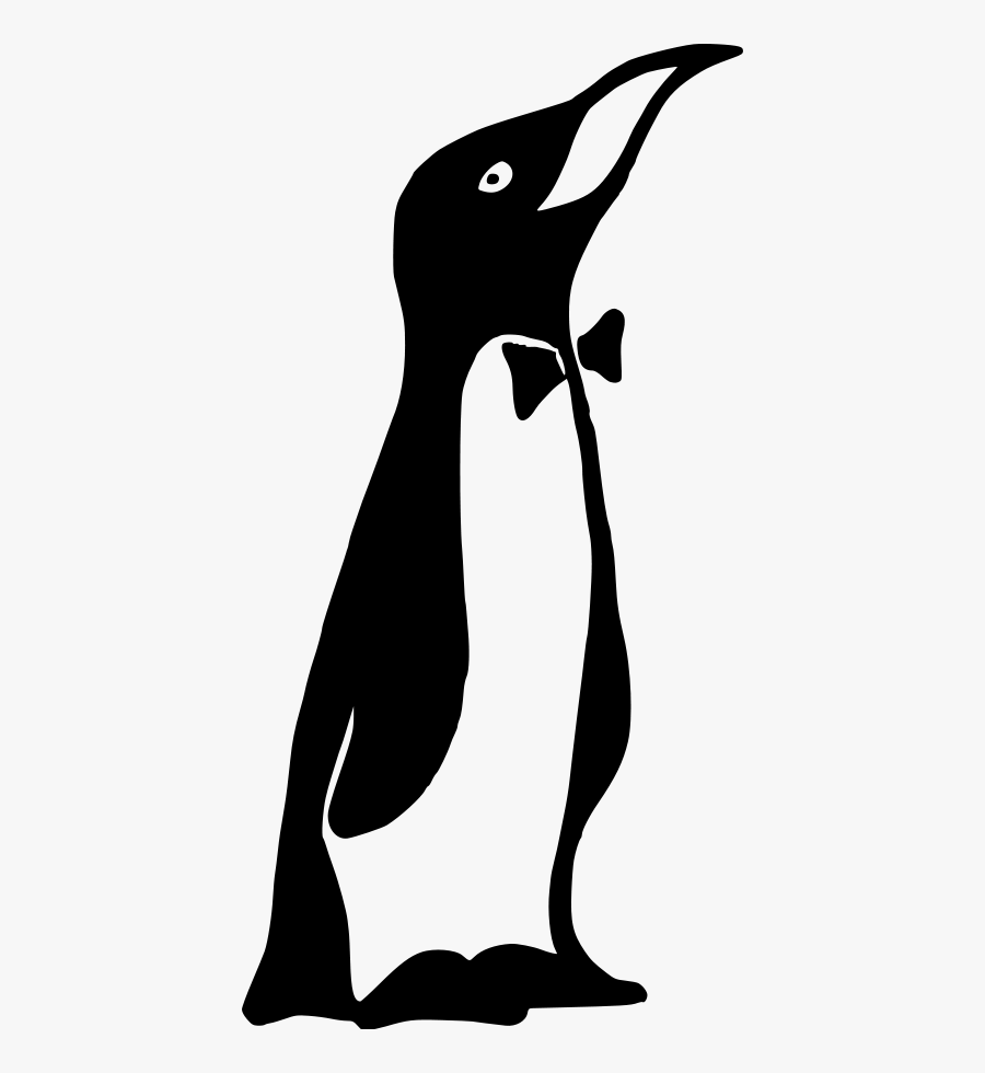 Folder Penguin Clipart, Vector Clip Art Online, Royalty - Penguin With A Bow Tie, Transparent Clipart