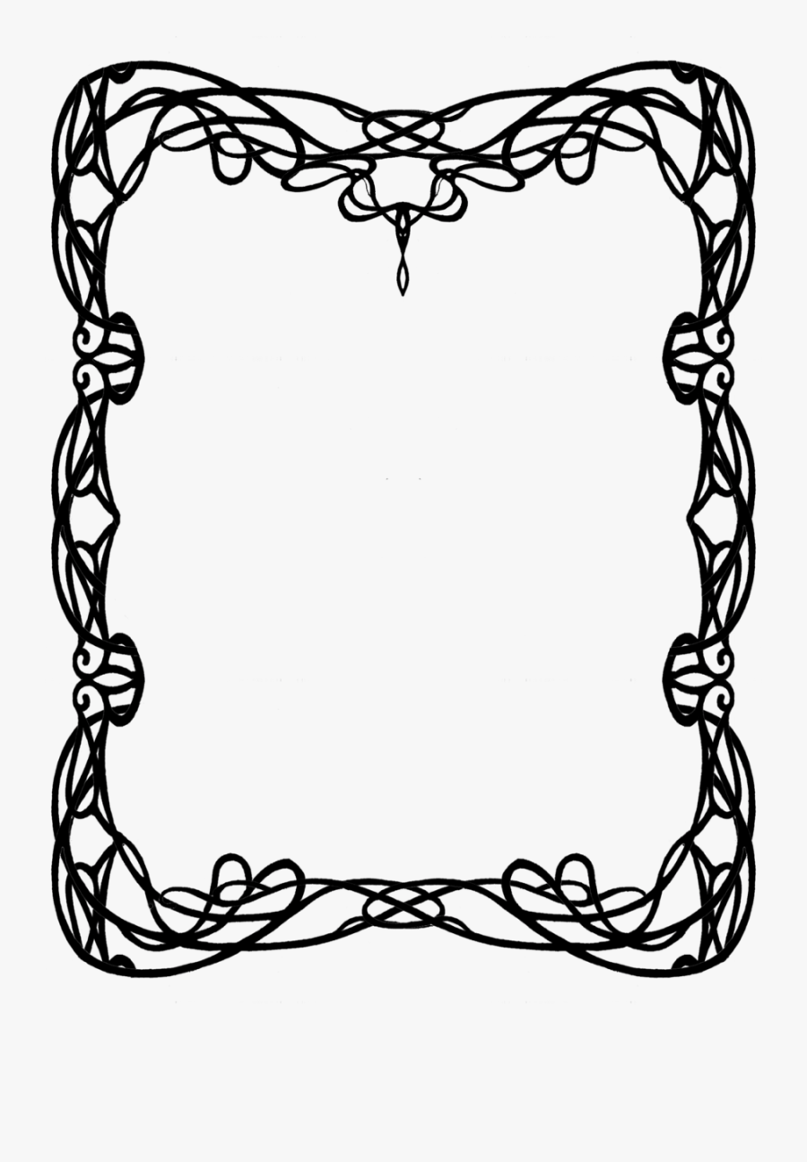 Art Deco Borders - Art Nouveau Border Png, Transparent Clipart