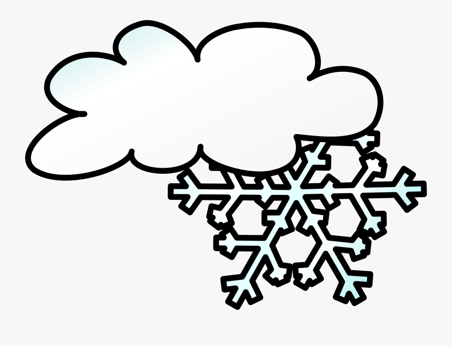 Snow Clipart Black And White - Snow Weather Clipart Black And White, Transparent Clipart