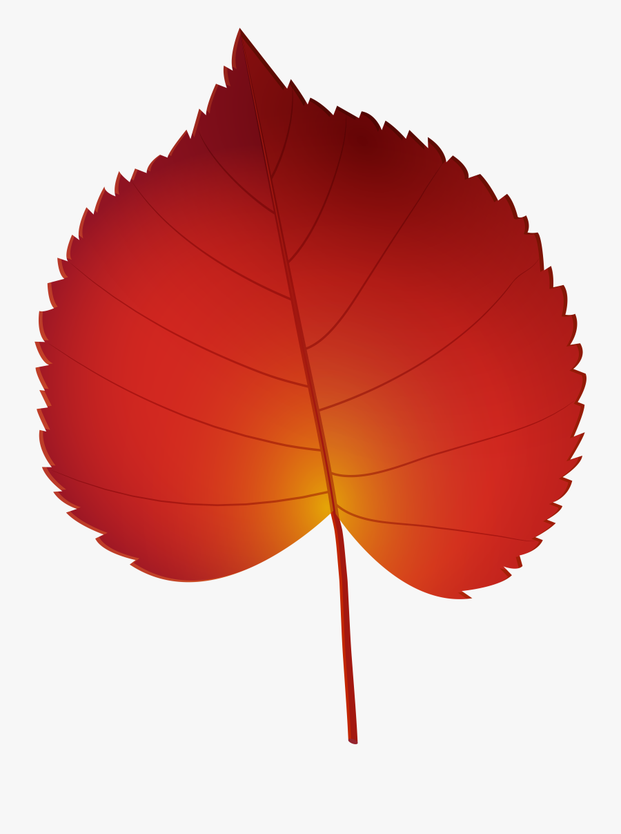 Red Autumn Leaf Png Clip Art, Transparent Clipart