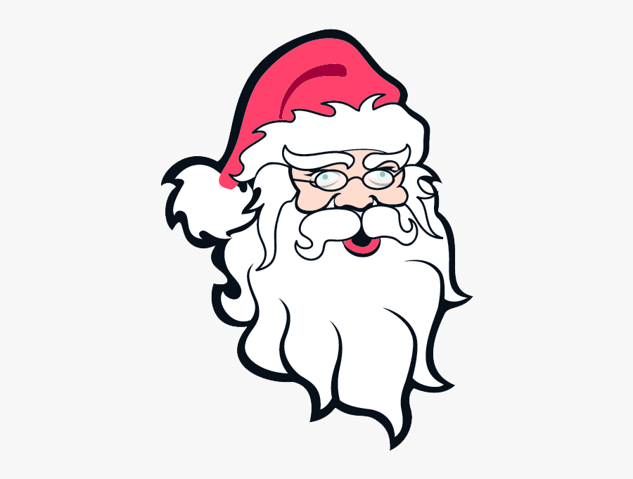 Santa Claus Head Png, Transparent Clipart