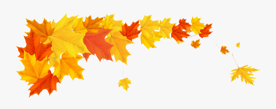 Transparent Fall Leaf Border, Transparent Clipart