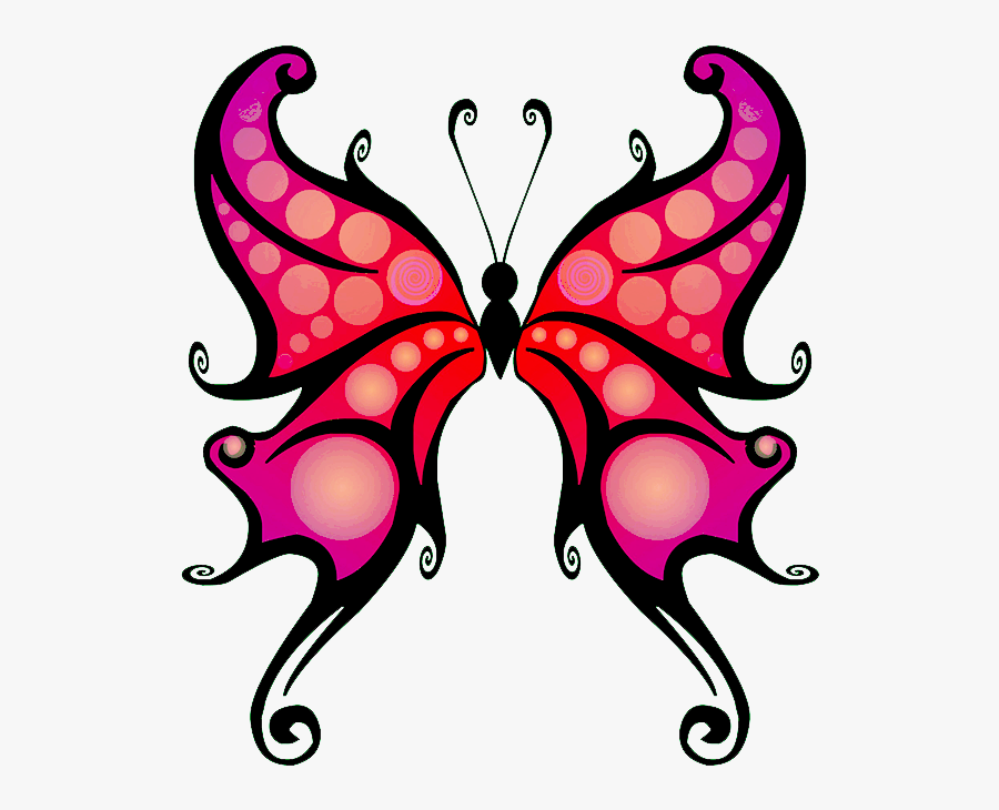 Picture Royalty Free Download Cartoon At Getdrawings - Outline Butterfly Tattoo Png, Transparent Clipart