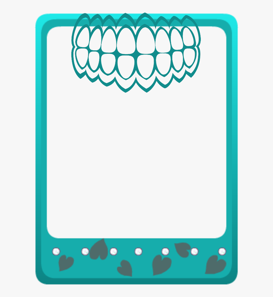 Mq Green Teeth Frames Border Borders Clipart , Png - Teeth Frames And Borders, Transparent Clipart