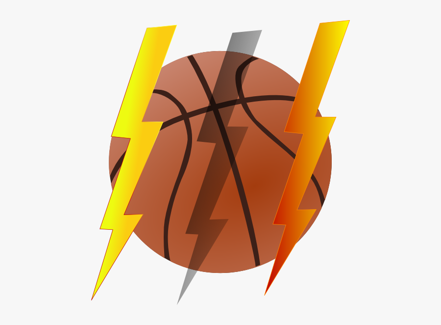 Lightning Bolt Basketball Clip Art At Clker - Animated Images Of Basketballs, Transparent Clipart