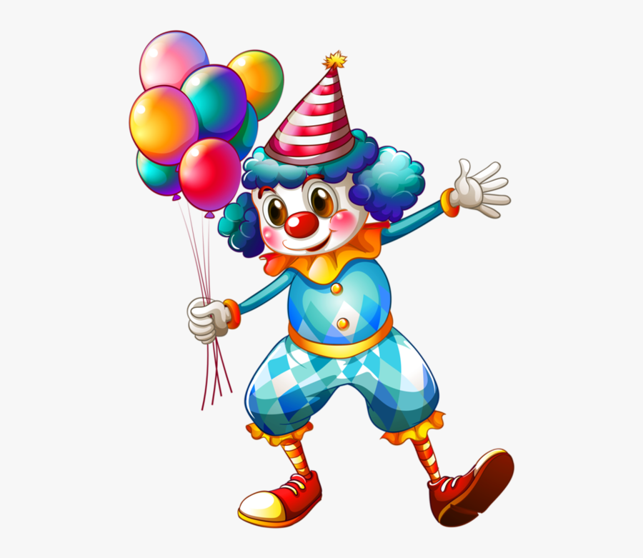 Happy Birthday Clip Art, Happy Birthday Text, Birthday - Clown Vector Png, Transparent Clipart