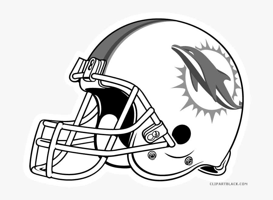 Dolphin Clipart Miami Dolphins - Old Denver Broncos Helmet, Transparent Clipart