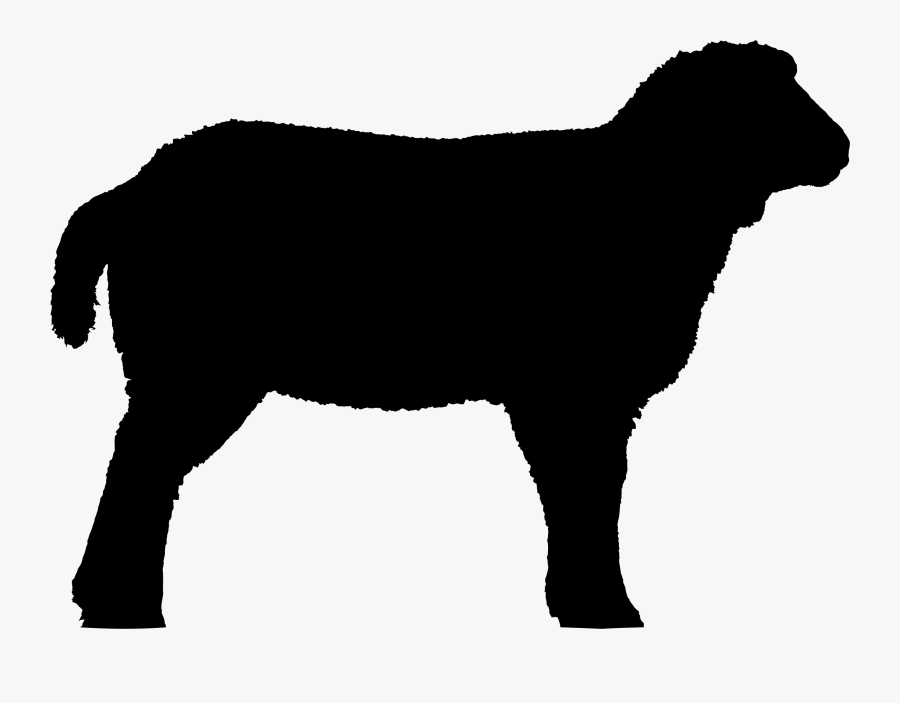 Sheep Clipart Lamb - Sheep Silhouette Clip Art, Transparent Clipart
