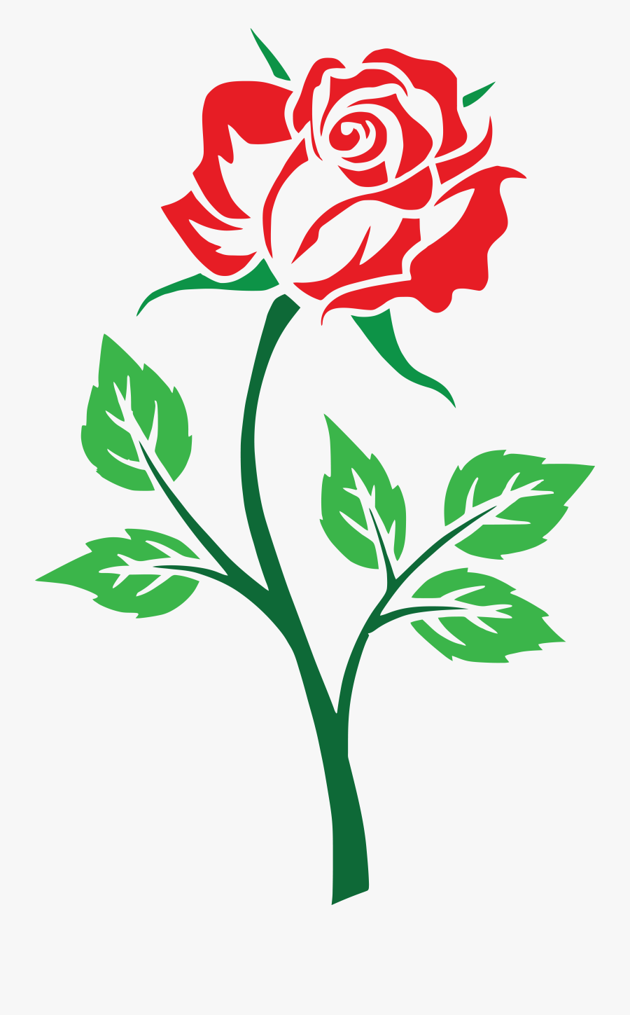 Rose Clipart Clipartix - Png Red Rose Clipart, Transparent Clipart