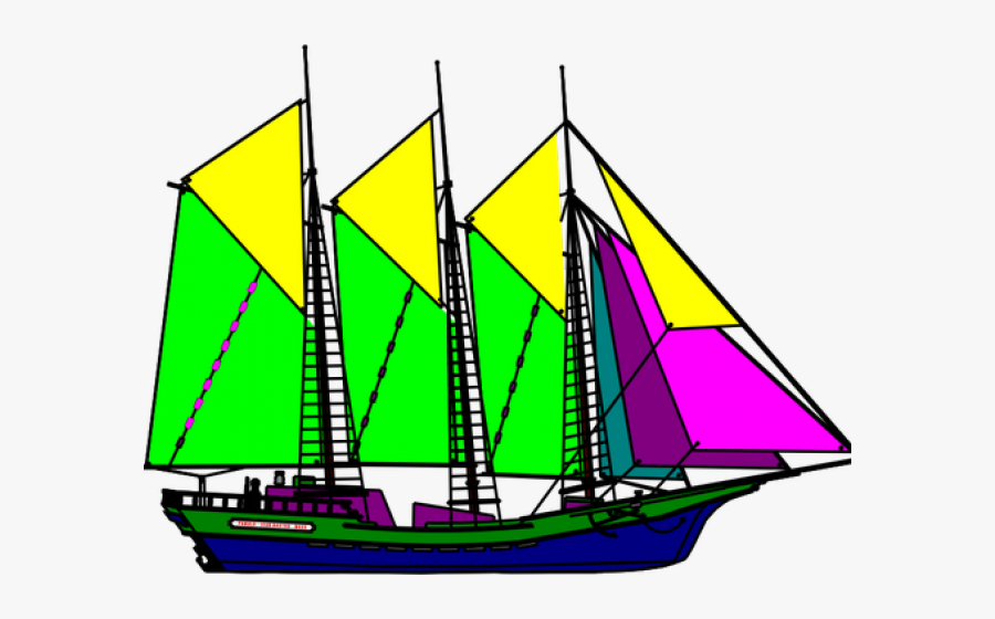 Sailing Boat Clipart Layar - Xebec Clipart, Transparent Clipart