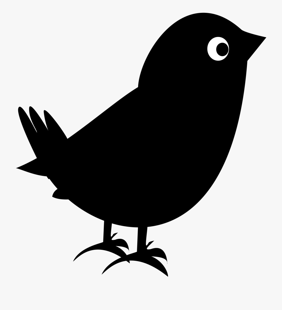 Plane Clipart Blackbird - Black Bird, Transparent Clipart