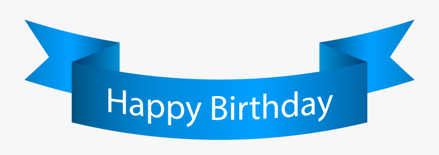 Happy Birthday Png Blue - Happy Birthday Blue Banner, Transparent Clipart
