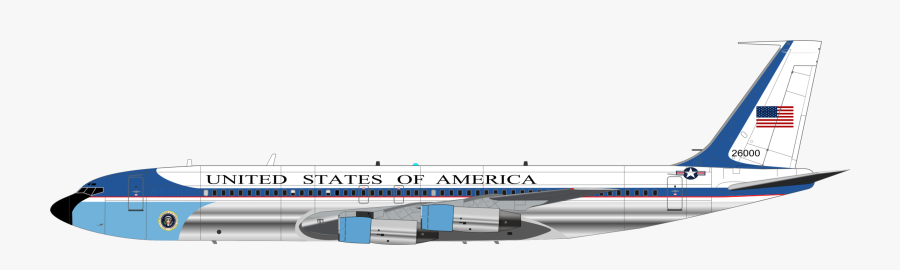 Boeing C 32,narrow Body Aircraft,aerospace Manufacturer - Air Force One Vector, Transparent Clipart