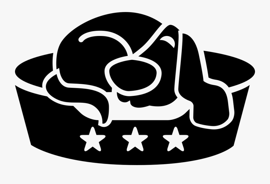 Dog Resting On A - Icon Dog Bed, Transparent Clipart