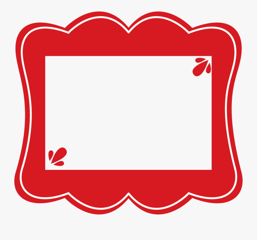 Disney Christmas Clipart Borders Clipart - Red Picture Frame Clip Art, Transparent Clipart