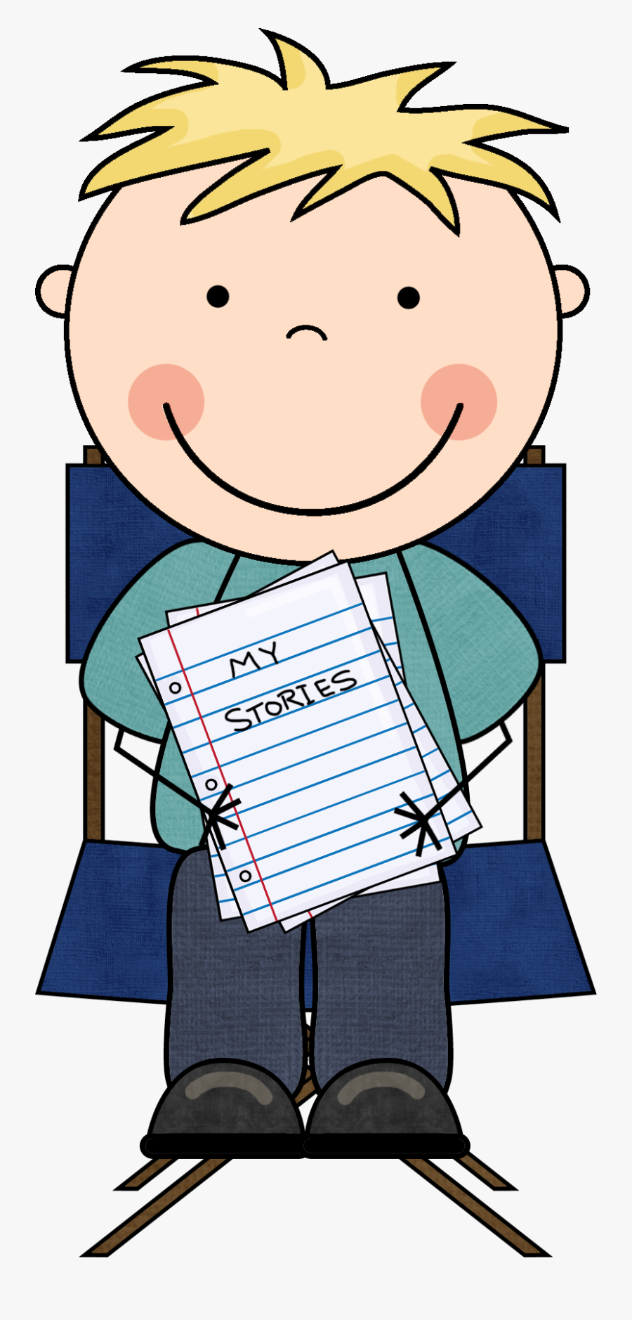 Poetry Clip Art Boy, Transparent Clipart